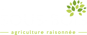 La Ferme du Sous-Bois, agriculture raisonnée et durable à Saint-Martin-en-Haut | Logo blanc